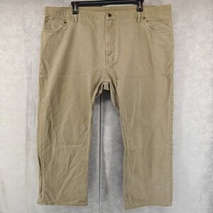 Polo Ralph Lauren Jeans Mens 48x27 Actual Beige Khaki Classic 867 Cotton 48 Big